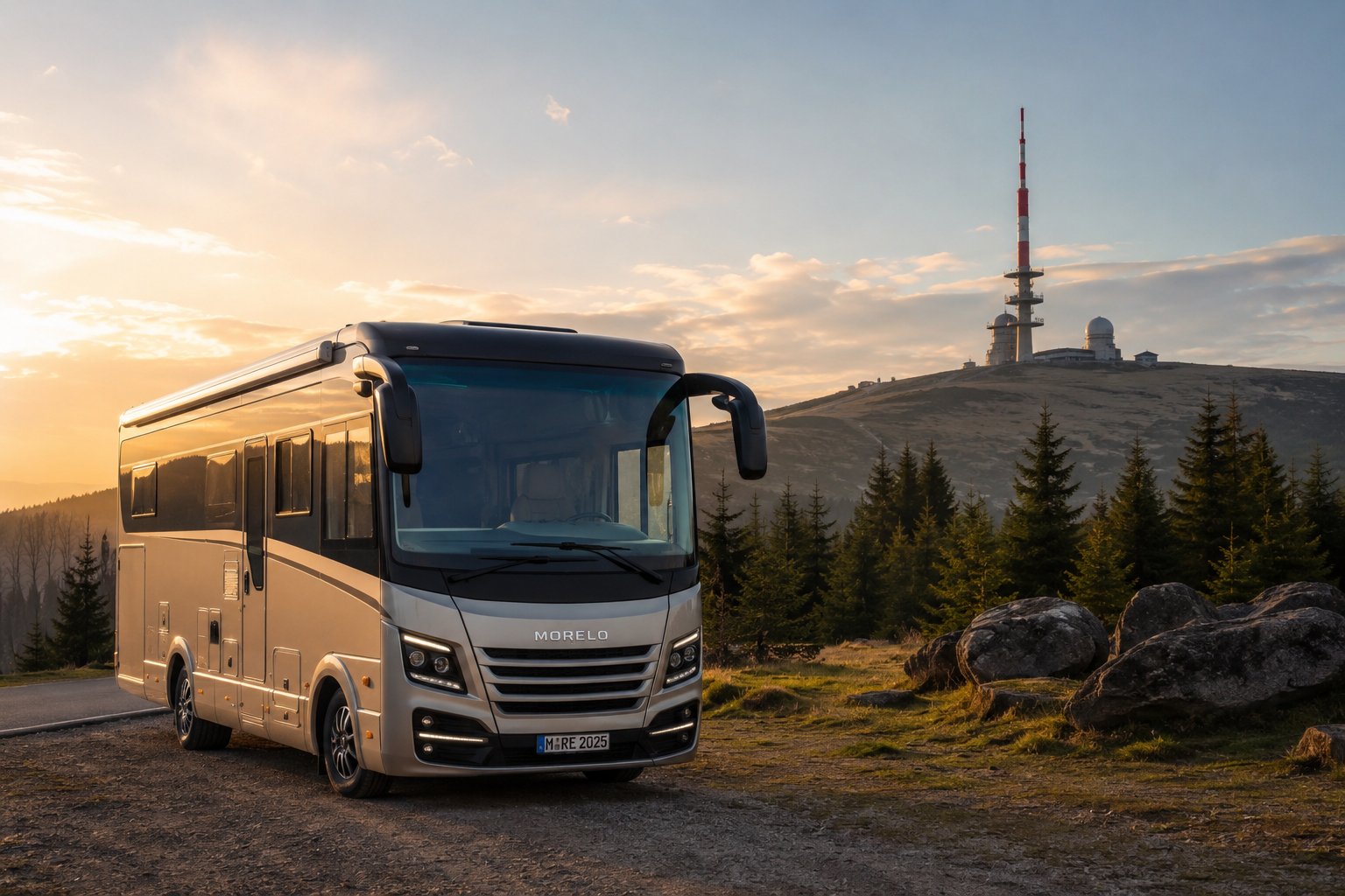 Luxus Wohnmobil am Brocken